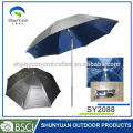 oxford with silver coating fabric creative fishing outdoor large wind-proof rust fishing umbrella